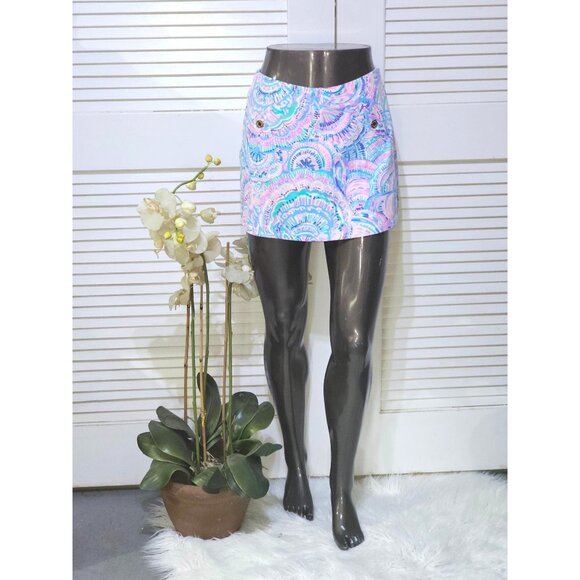 Lilly Pulitzer Women's Multi-Color Patterned Cotton Madison Skort Sz XS  2614 - Picture 1 of 14
